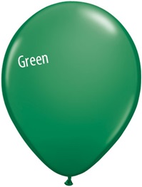 11in GREEN Qualatex Standard