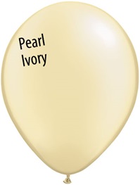 11in PEARL IVORY Qualatex Pastel Pearl