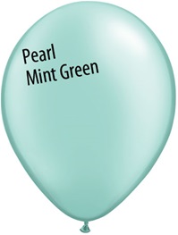 11in PEARL MINT GREEN Qualatex Pastel Pearl