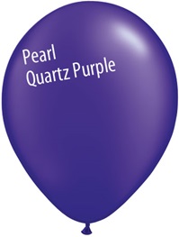 11in PEARL QUARTZ PURPLE Qualatex Radiant Pearl