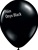 16 inch Qualatex Jewel ONYX BLACK Latex Balloon