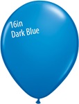 16 inch Qualatex Standard DARK BLUE Latex Balloon