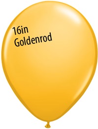 16 inch Qualatex Fashion GOLDENROD Latex Balloon
