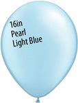 16 inch Qualatex Pastel PEARL LIGHT BLUE Latex Balloon