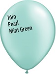 16 inch Qualatex Pastel PEARL MINT GREEN Latex Balloon
