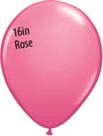 16 inch Qualatex Fashion ROSE Latex Balloon