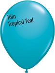 16 inch Qualatex Fashion TROPICAL TEAL Latex Balloon