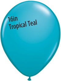 16 inch Qualatex Fashion TROPICAL TEAL Latex Balloon