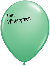 16 inch Qualatex Fashion WINTERGREEN Latex Balloon