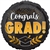 Congrats Grad Gold Ivy Balloon