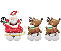 Santa & Reindeer AirLoonz