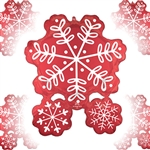 Nordic Snowflakes Foil Balloon