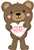 30 inch Love You Mom Bear  Balloon