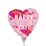 9in HVD Stripes on Stripes Foil Balloon