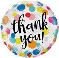 THANK YOU Dots Upon Dots foil balloon