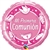 18 inch Mi Primera Comunion Rosado Foil Balloon