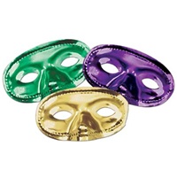 Metallic Half Mask GOLD, GREEN, PURPLE