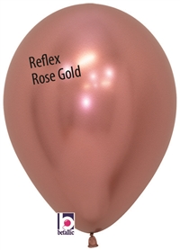 11 inch Betallatex REFLEX Rose Gold Latex Balloon