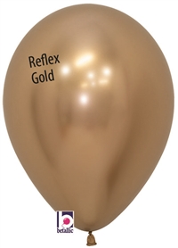 11 inch Betallatex REFLEX Gold Latex Balloon