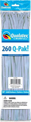 260Q Q-Pak SILVER Qualatex,