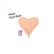 6in Heart Shape PEACH-BLUSH Betallatex