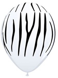 11 inch Zebra Stripes on White
