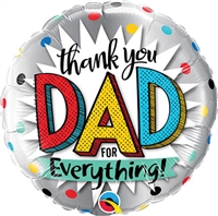 Thank You Dad Balloon