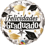 Felicidades Graduado Black & Gold Caps