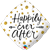 18 inch Happily Ever After Gold Dots Foil Balloon