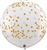 3 foot Gold Confetti Dots on DIAMOND CLEAR