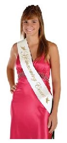 Homecoming Court Satin Sash