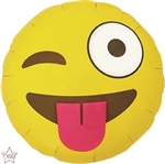 EMOTICON WINKING Foil Balloon