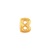 7in GOLD Letter B Megaloon Jr., Price Per Bag of 5