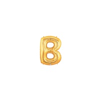 7in GOLD Letter B Megaloon Jr., Price Per Bag of 5