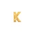 7in GOLD Letter K Megaloon Jr., Price Per Bag of 5