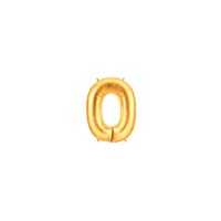 7in GOLD Letter O Megaloon Jr., Price Per Bag of 5