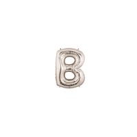7in SILVER Letter B Megaloon Jr., Price Per Bag of 5