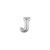 7in SILVER Letter J Megaloon Jr., Price Per Bag of 5