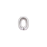 7in SILVER Letter O Megaloon Jr., Price Per Bag of 5
