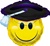 Smiley Grad Shape Balloon