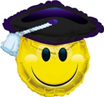 Smiley Grad Shape Balloon