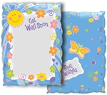 30in JW Get Well Soon Sun & Flowers (Write On Balloon), Price Per Package of 5