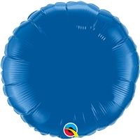 18 inch Round Qualatex Foil DARK BLUE, Price Per Pack of 10