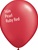 16 inch Qualatex Radiant PEARL RUBY RED Latex Balloon
