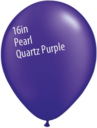 16 inch Qualatex Radiant PEARL QUARTZ PURPLE Latex Balloon