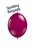 6 inch SPARKLING BURGUNDY Qualatex QUICK LINK