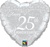 18 inch Happy 25th Anniversary Heart