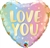 Love You Pastel Foil Balloon