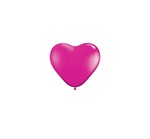 6in Qualatex Heart Jewel MAGENTA, Price Per Bag of 100