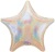 19 inch Silver Star Dazzler Holographic Foil Balloon